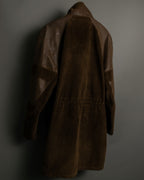 Waist Drawcord Corduroy Oversized Jacket