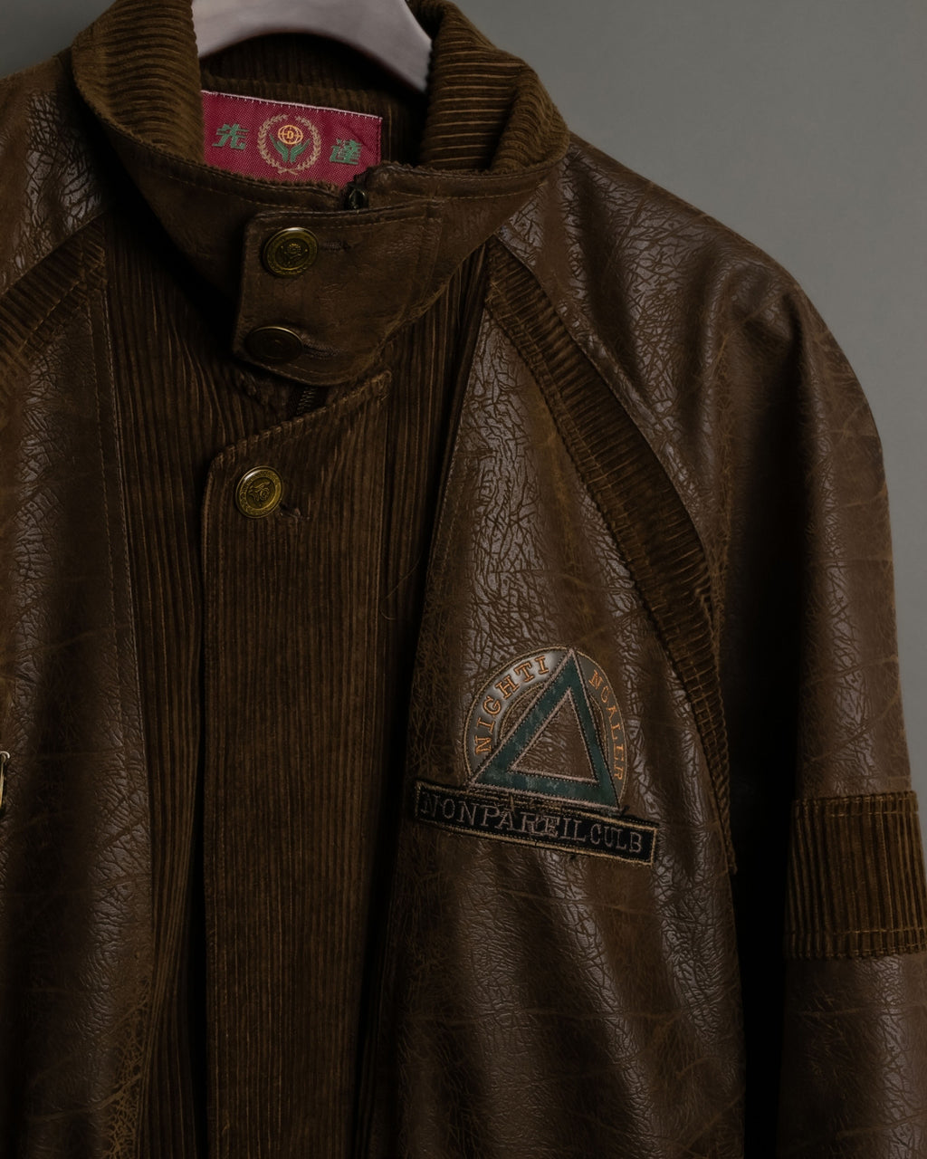 Waist Drawcord Corduroy Oversized Jacket