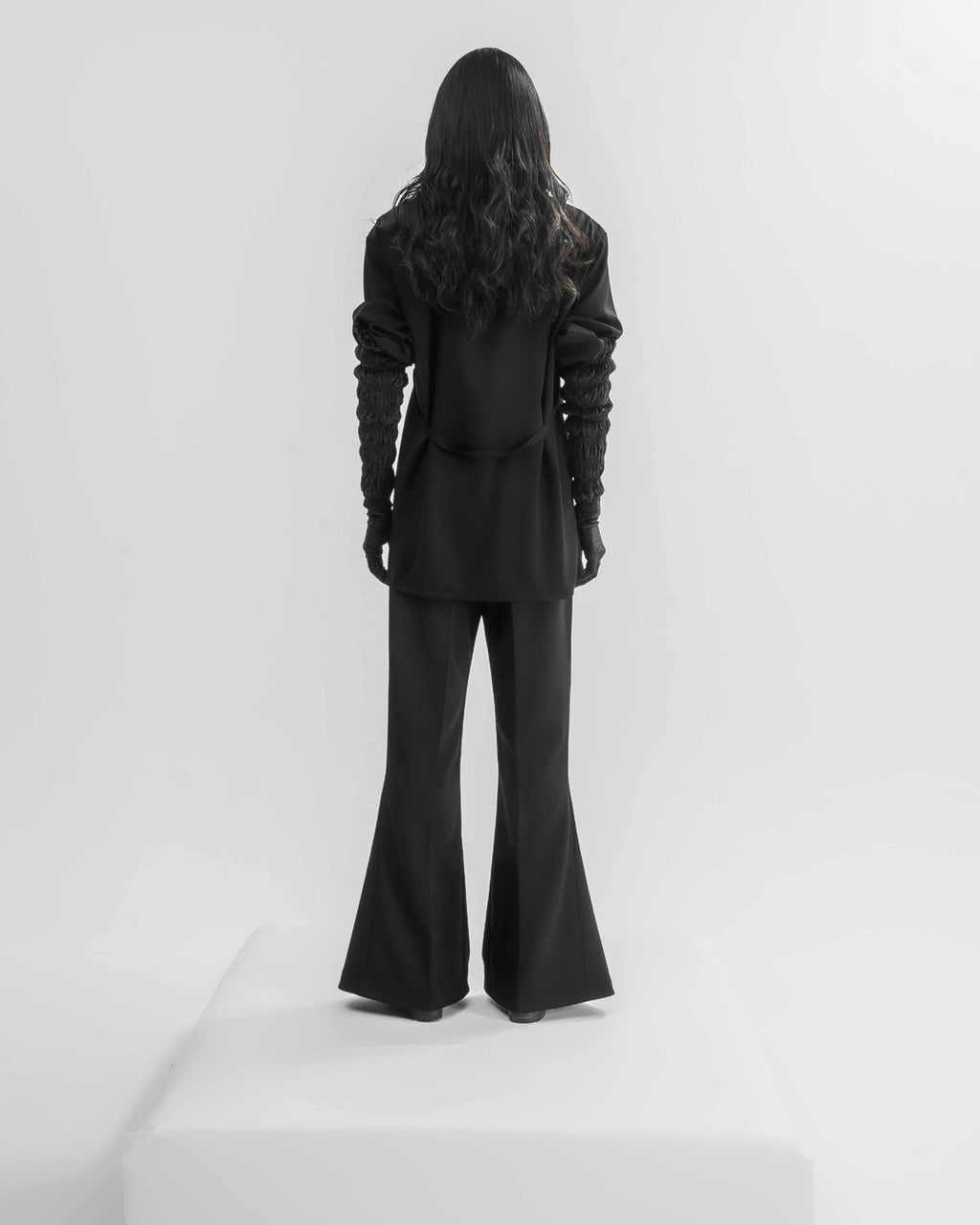 Three-Dimensional Flare Slacks