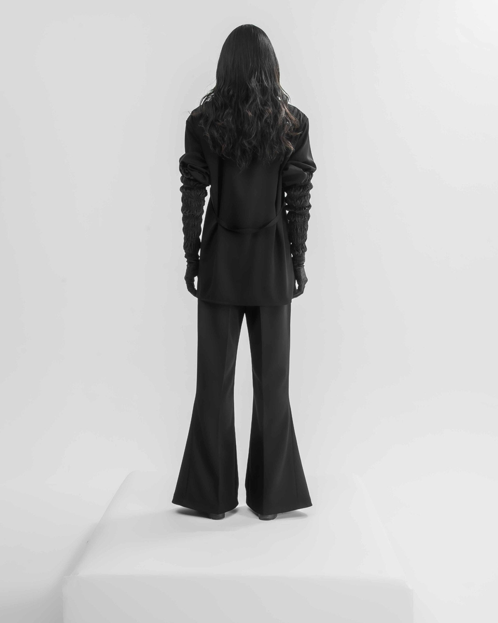 Three-Dimensional Flare Slacks