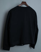 Slimy Thick Fabric Studded Short Jacket