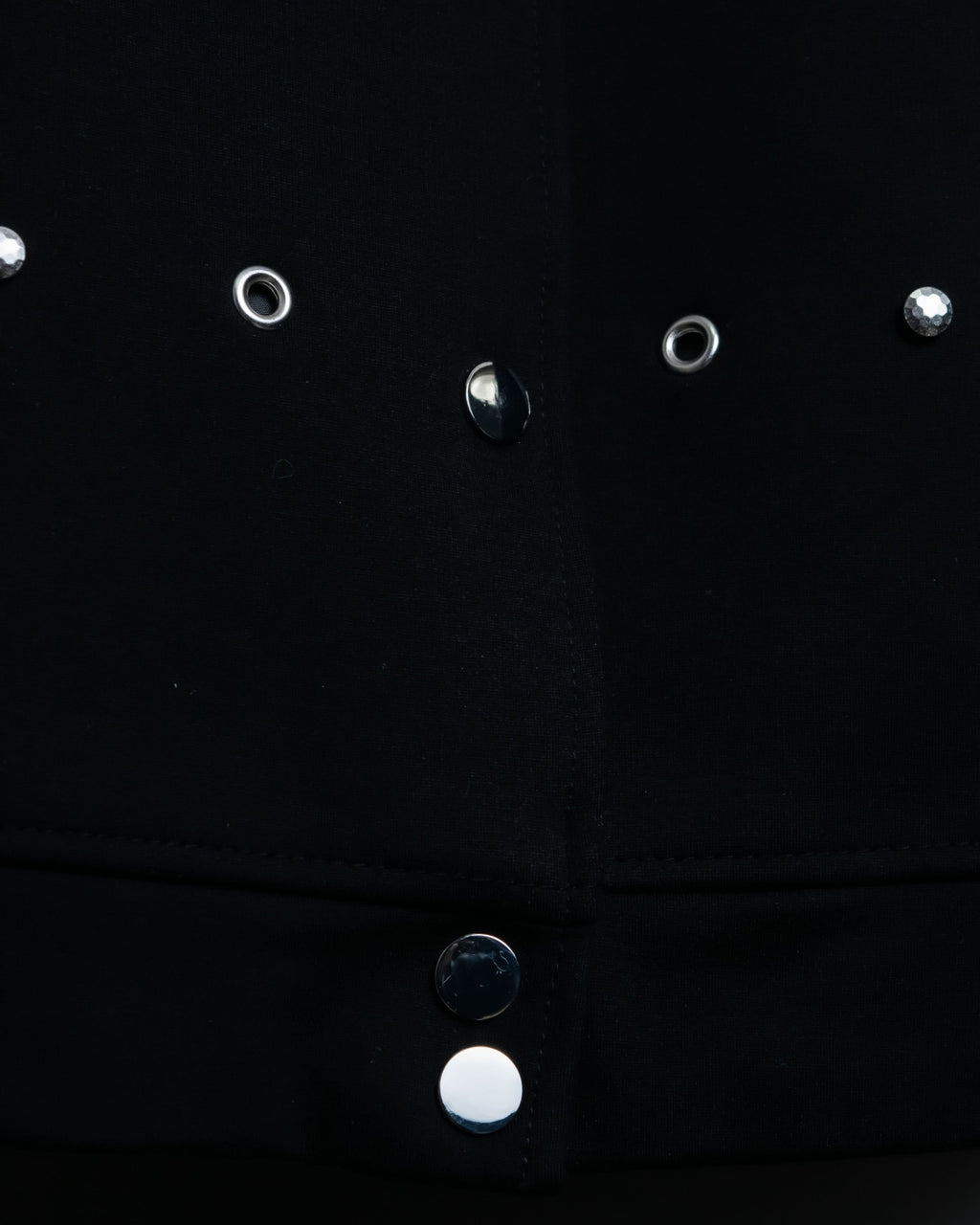 Slimy Thick Fabric Studded Short Jacket