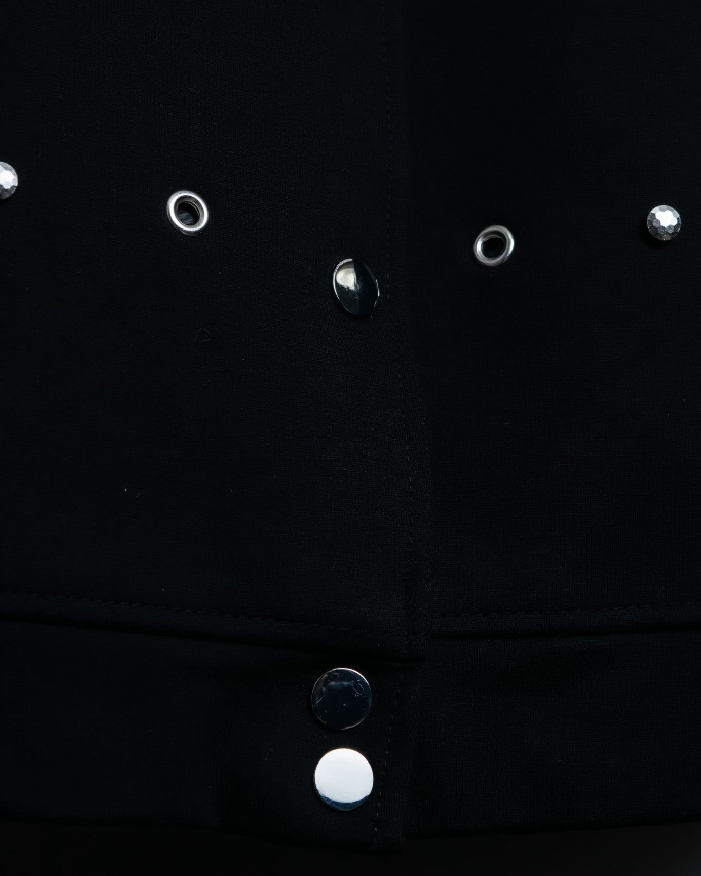 Slimy Thick Fabric Studded Short Jacket