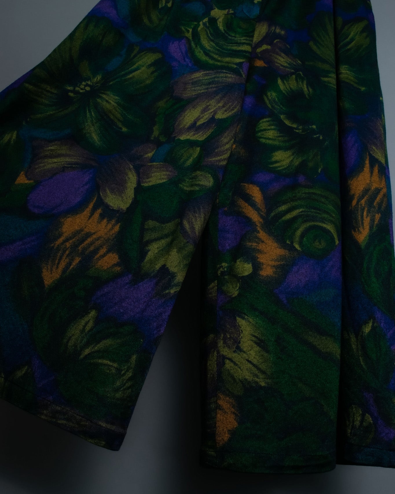 Tropical Pattern Skirt Pants