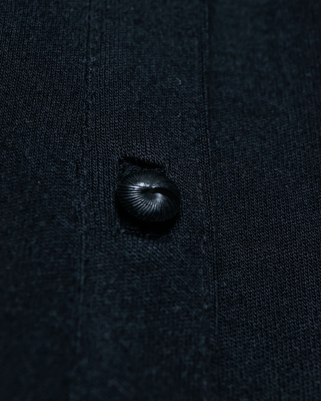 One Side Button Deformed Black Dress