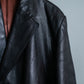 "MOOD SPECIAL" Super Big Shoulder Oversized Leather Coat