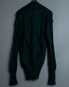 MOOD SPECIAL Tie Stick See-Through Three-Dimensional Knit