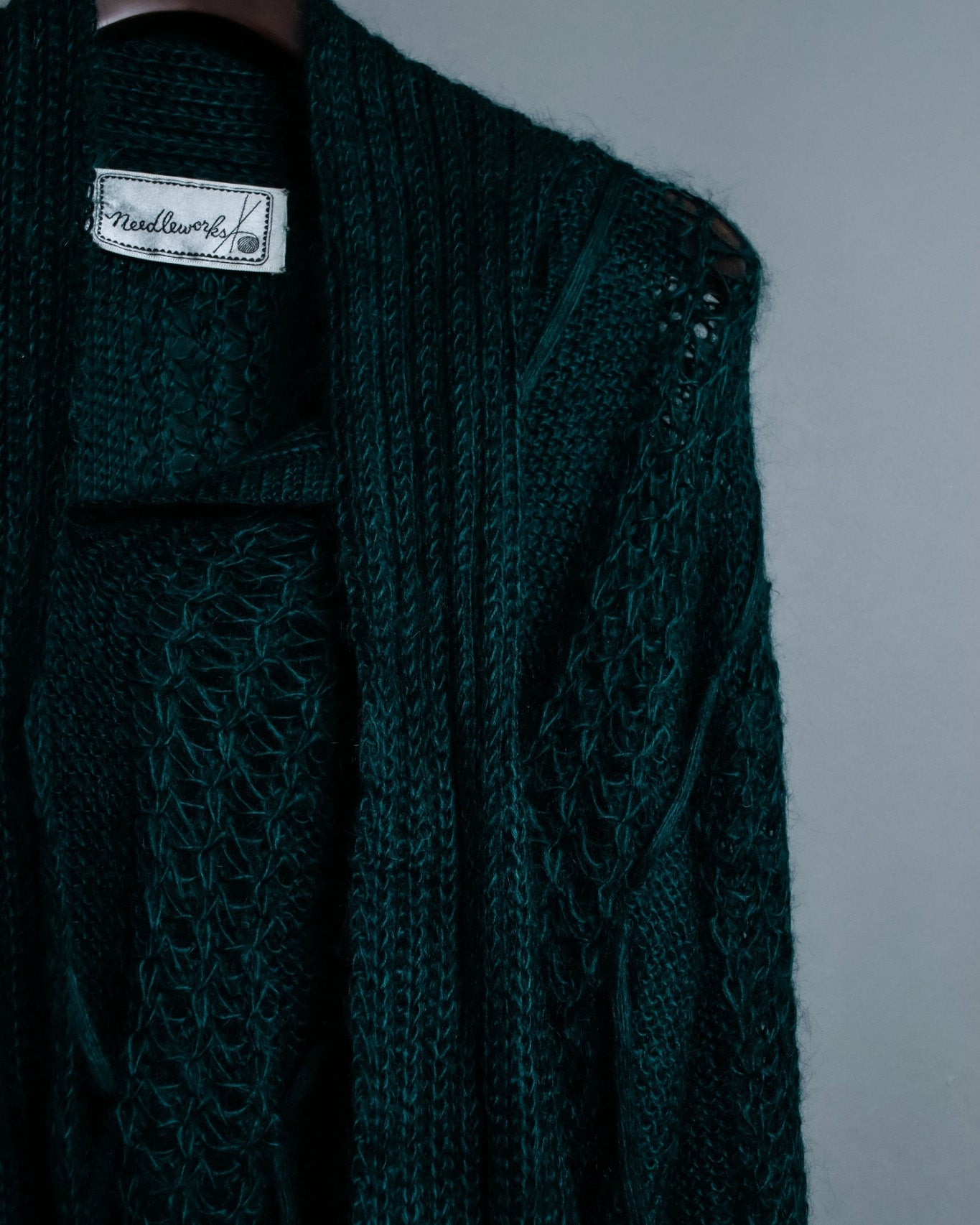 MOOD SPECIAL Tie Stick See-Through Three-Dimensional Knit