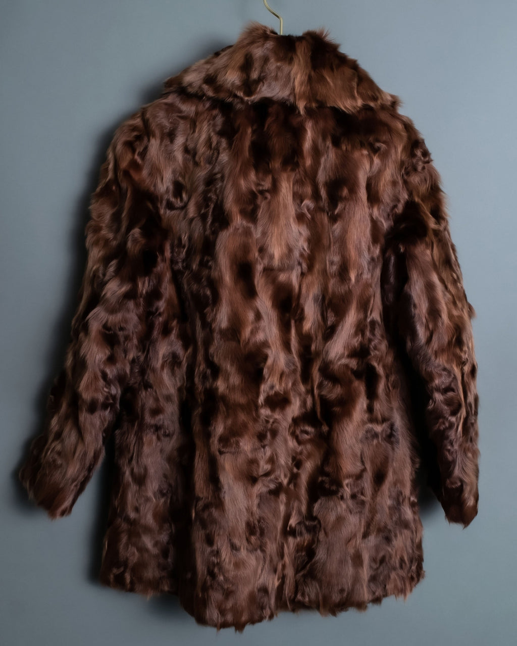 "MOOD SPECIAL" Beautiful Poodle Fur Double Breasted Coat