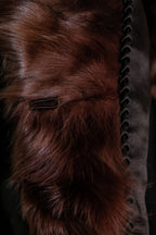 "MOOD SPECIAL" Beautiful Poodle Fur Double Breasted Coat