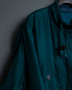 "MOOD SPECIAL" Silk 100% Spring Waist Squeeze Gimmick Stand Collar Jacket