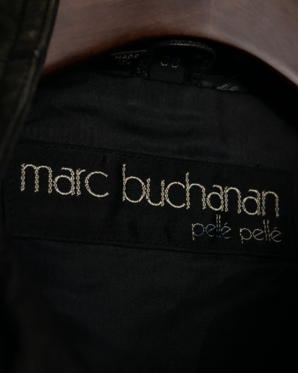 "PELLE PELLE" Leather Braid Double Back Jacket