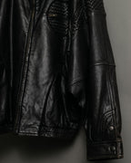 "PELLE PELLE" Leather Braid Double Back Jacket