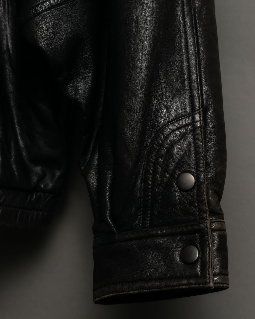 "PELLE PELLE" Leather Braid Double Back Jacket