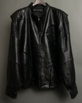 "PELLE PELLE" Leather Braid Double Back Jacket