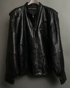 "PELLE PELLE" Leather Braid Double Back Jacket