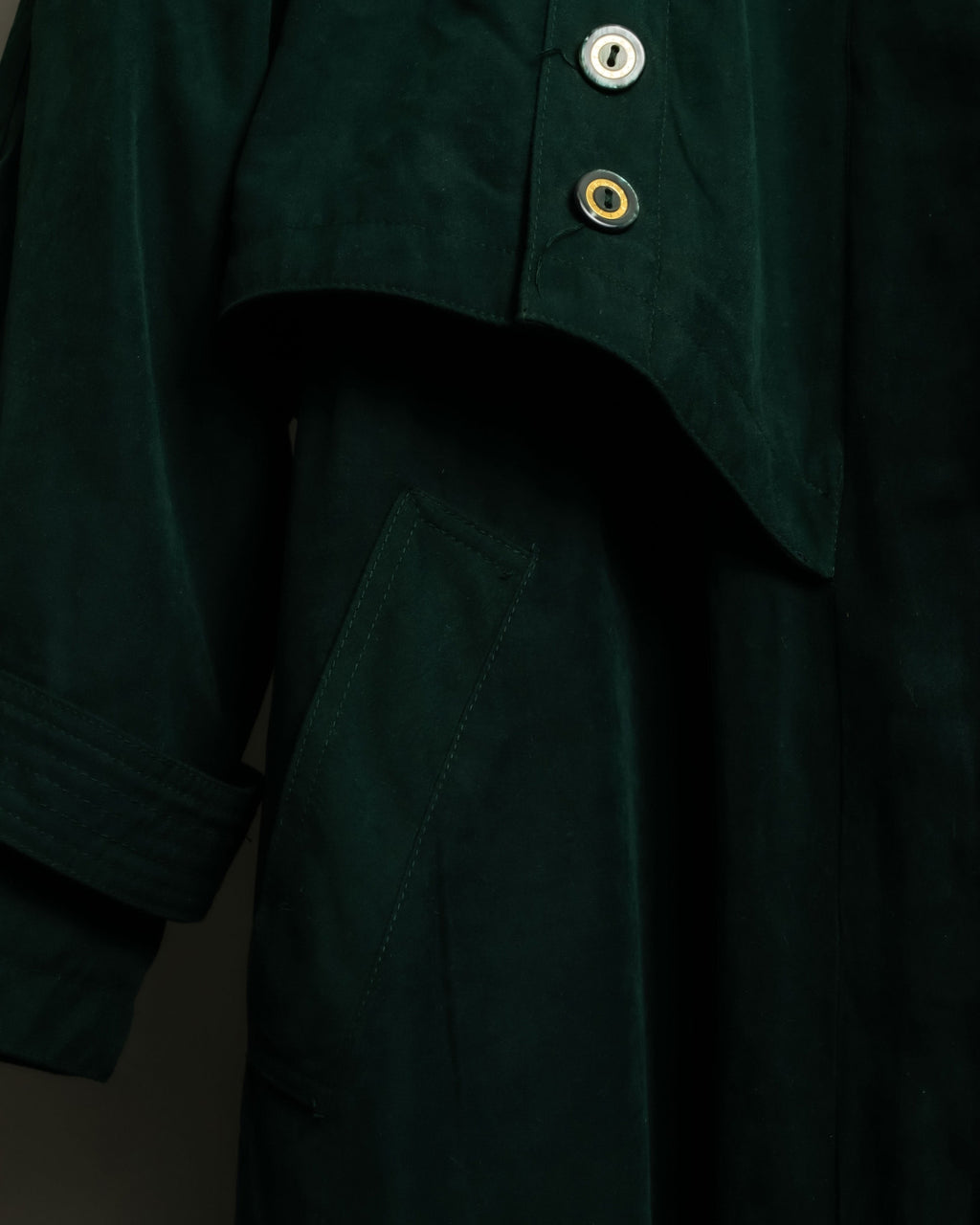 Vintage Adjustable Waist Trench Coat