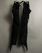 Vintage Suede Fringe Biker Chaps
