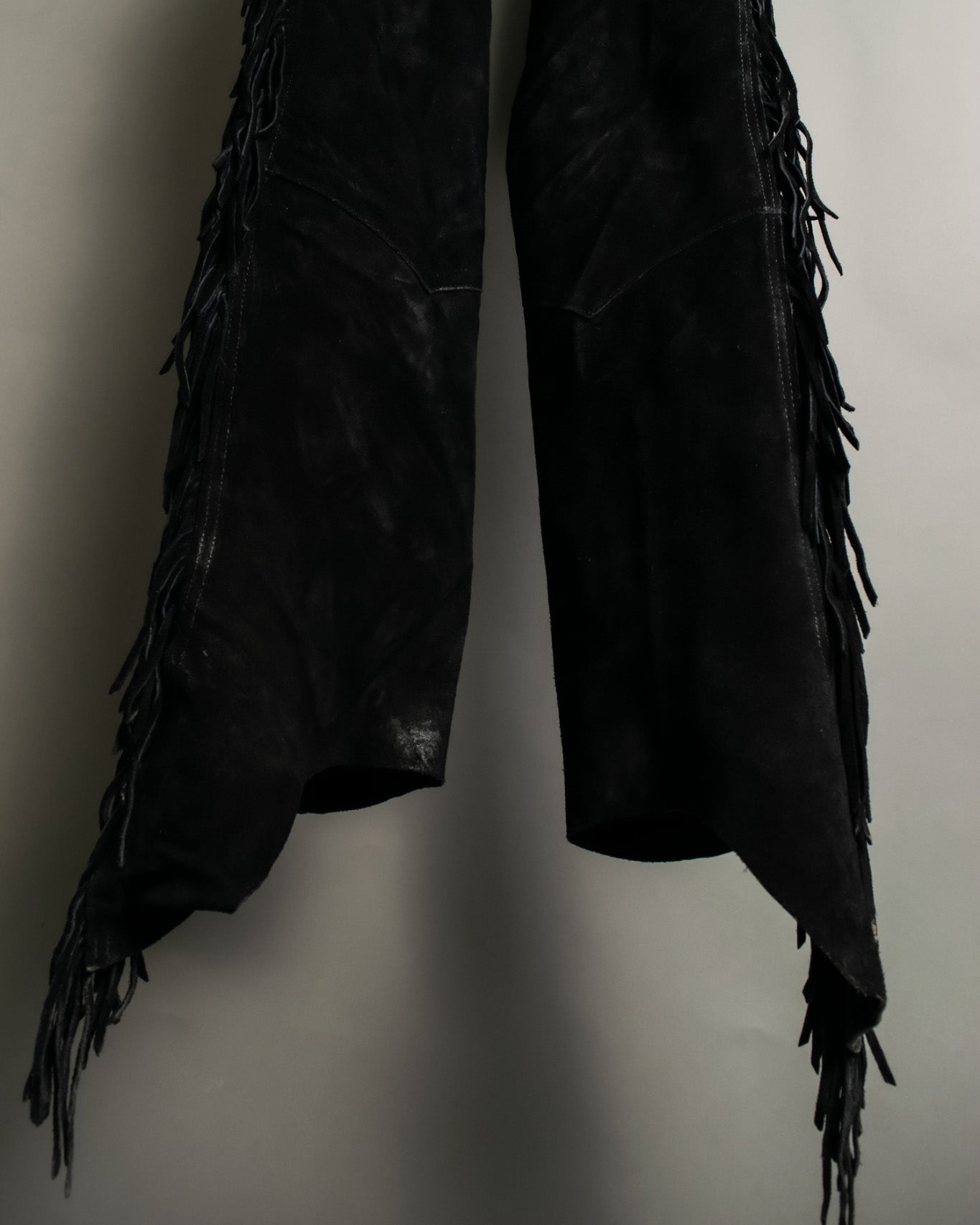 Vintage Suede Fringe Biker Chaps