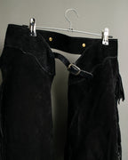 Vintage Suede Fringe Biker Chaps