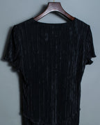 Black Beautiful Pleated Layered Dress