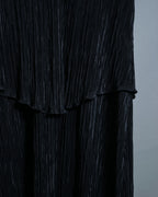 Black Beautiful Pleated Layered Dress