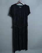 Black Beautiful Pleated Layered Dress