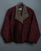 Box Silhouette Over Short Paisley Jacket