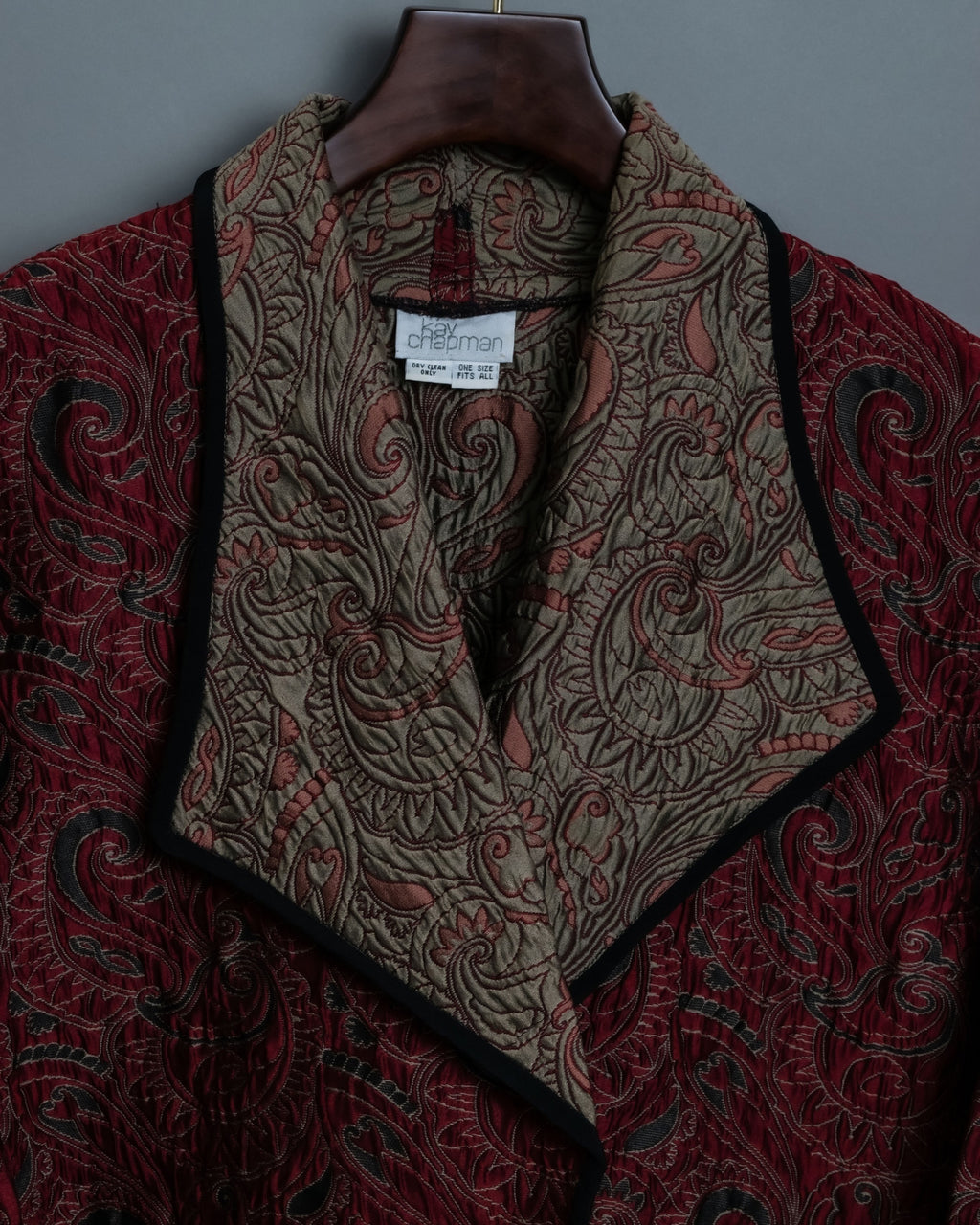 Box Silhouette Over Short Paisley Jacket