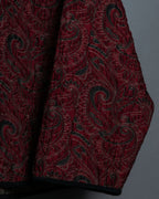Box Silhouette Over Short Paisley Jacket