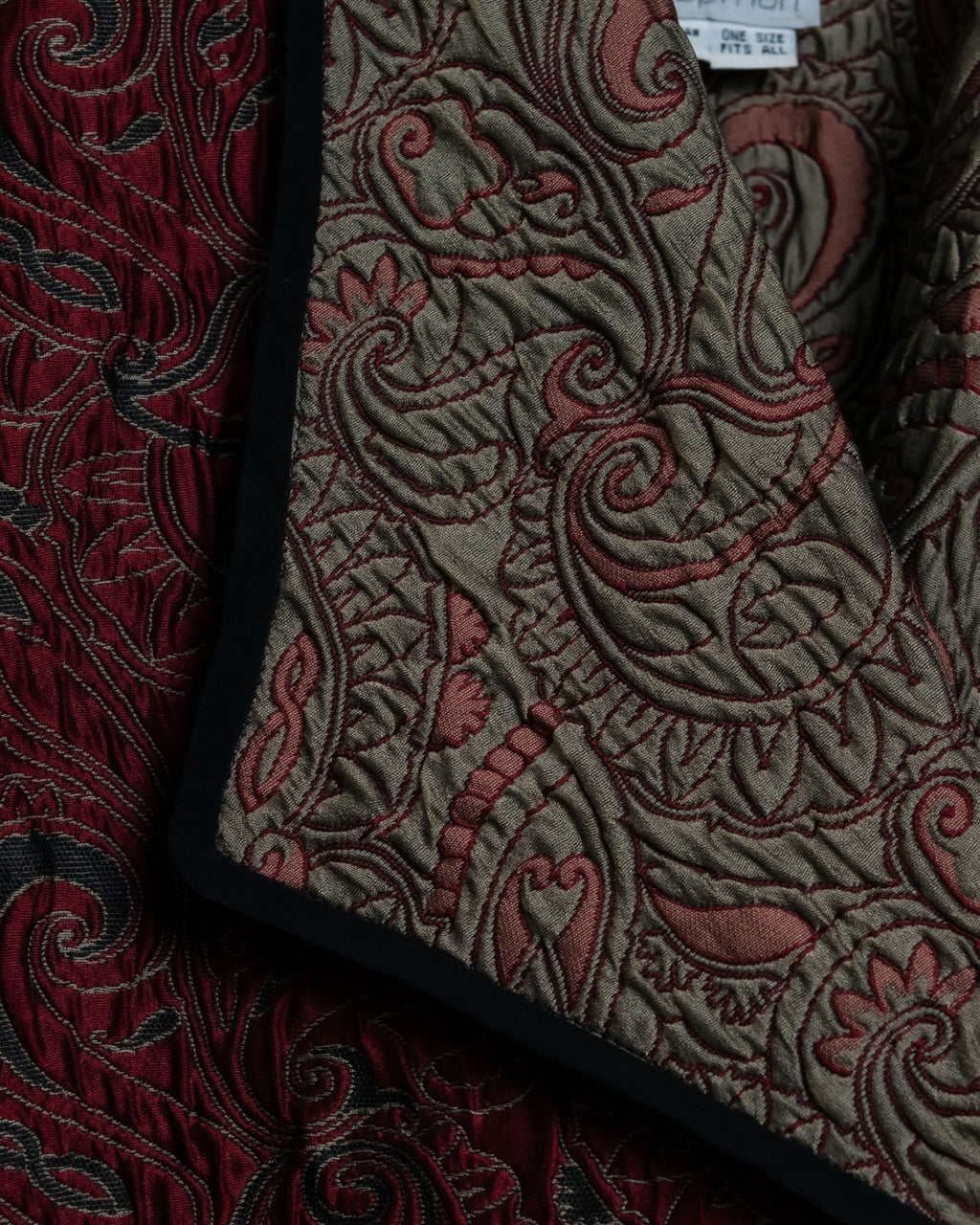 Box Silhouette Over Short Paisley Jacket