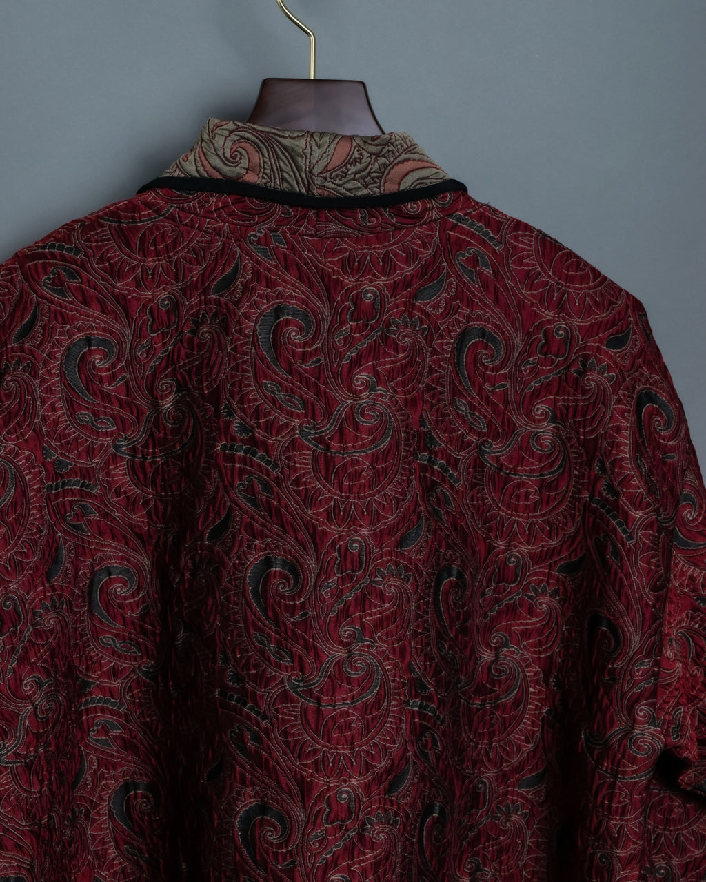 Box Silhouette Over Short Paisley Jacket