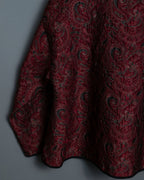 Box Silhouette Over Short Paisley Jacket