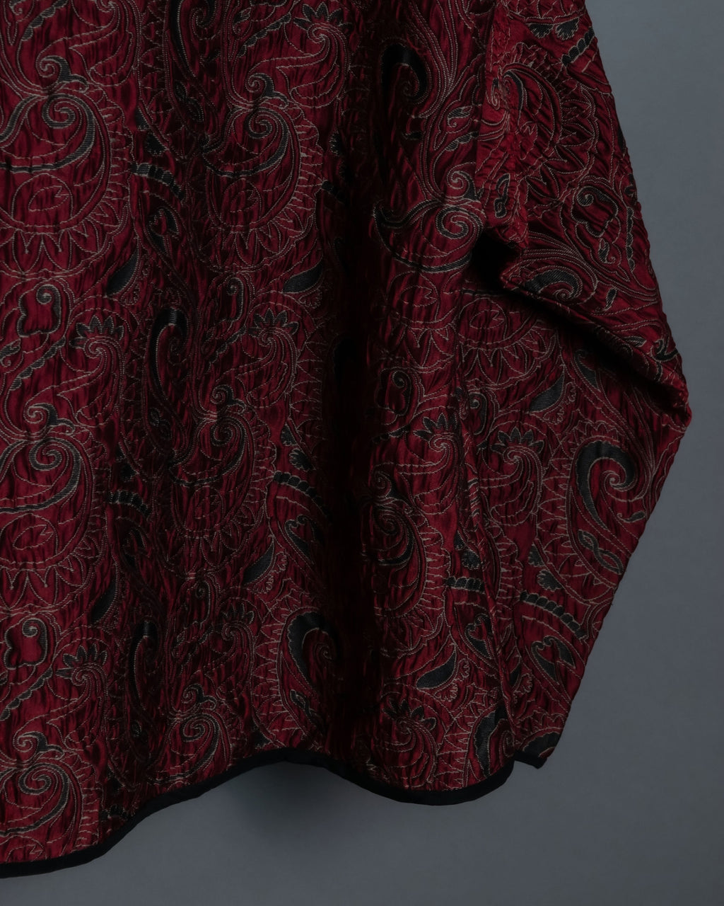 Box Silhouette Over Short Paisley Jacket