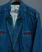 High quality denim Tyrolean tailored jacket