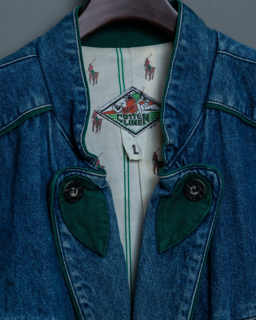 High quality denim Tyrolean tailored jacket