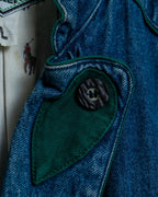 High quality denim Tyrolean tailored jacket