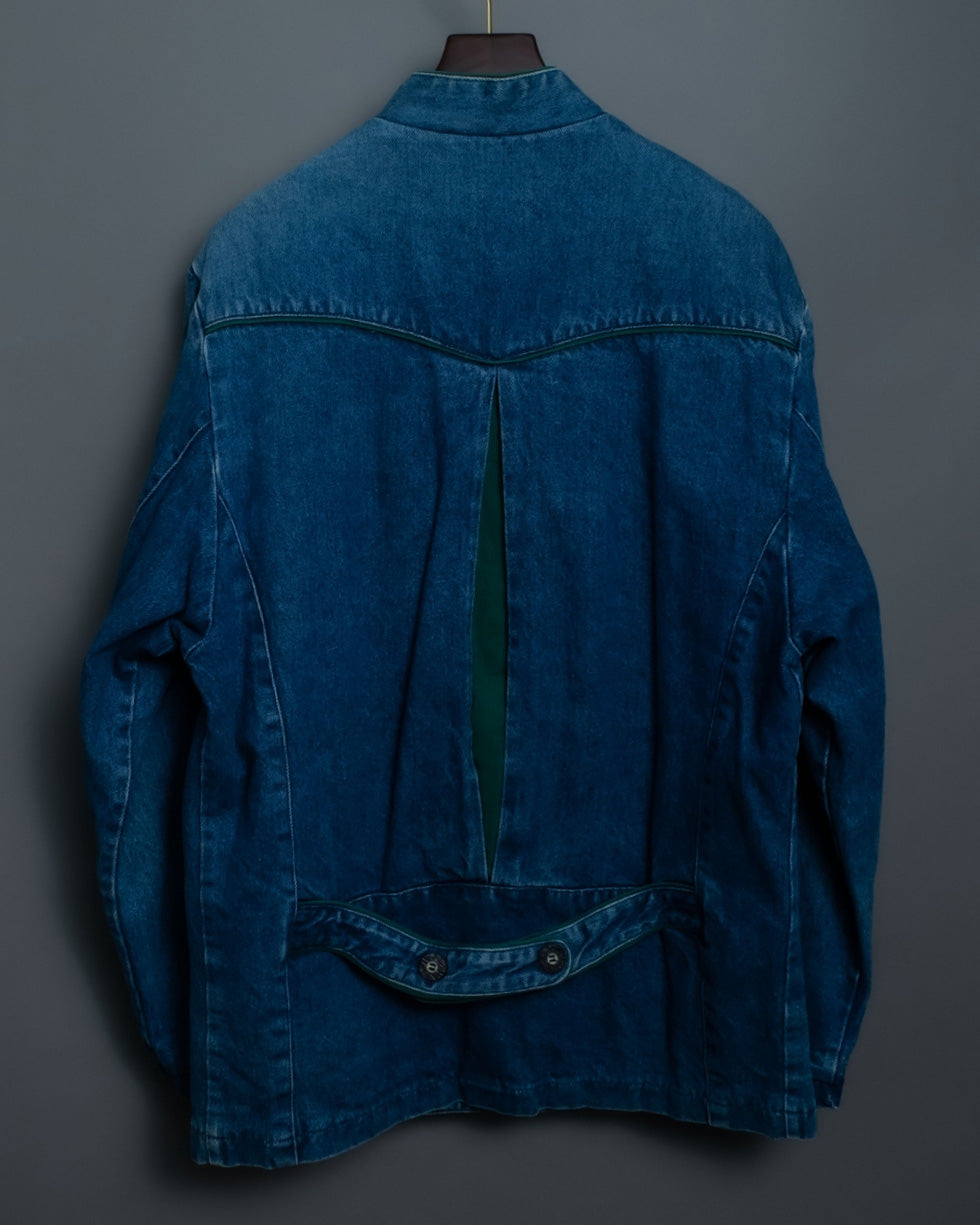 High quality denim Tyrolean tailored jacket