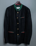 Black Chirorin Mao Collar Jacket