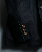 Black Chirorin Mao Collar Jacket