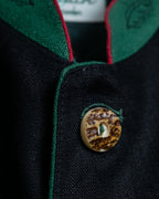 Black Chirorin Mao Collar Jacket