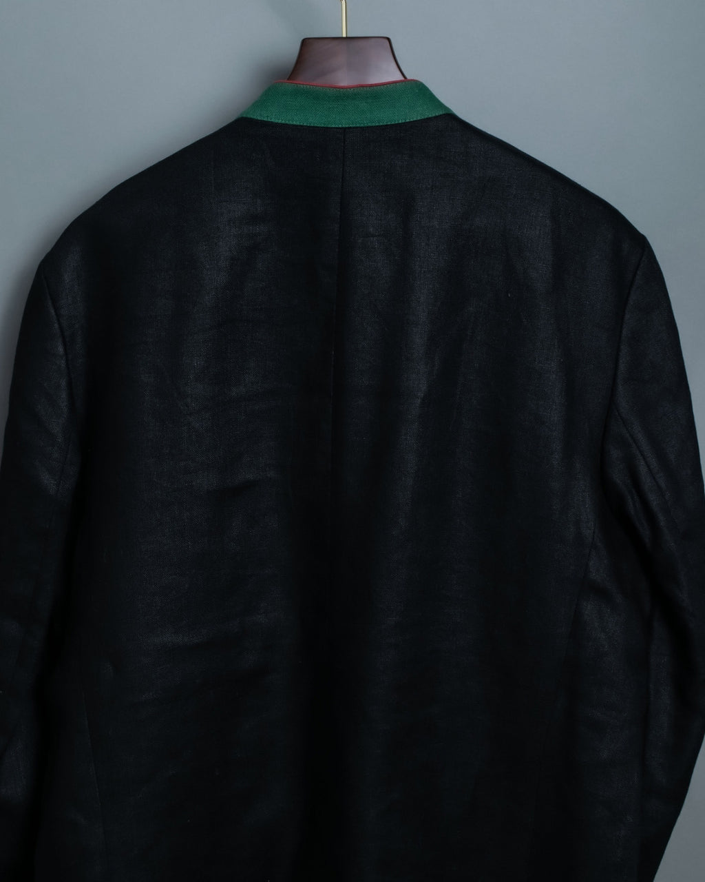 Black Chirorin Mao Collar Jacket