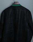 Black Chirorin Mao Collar Jacket