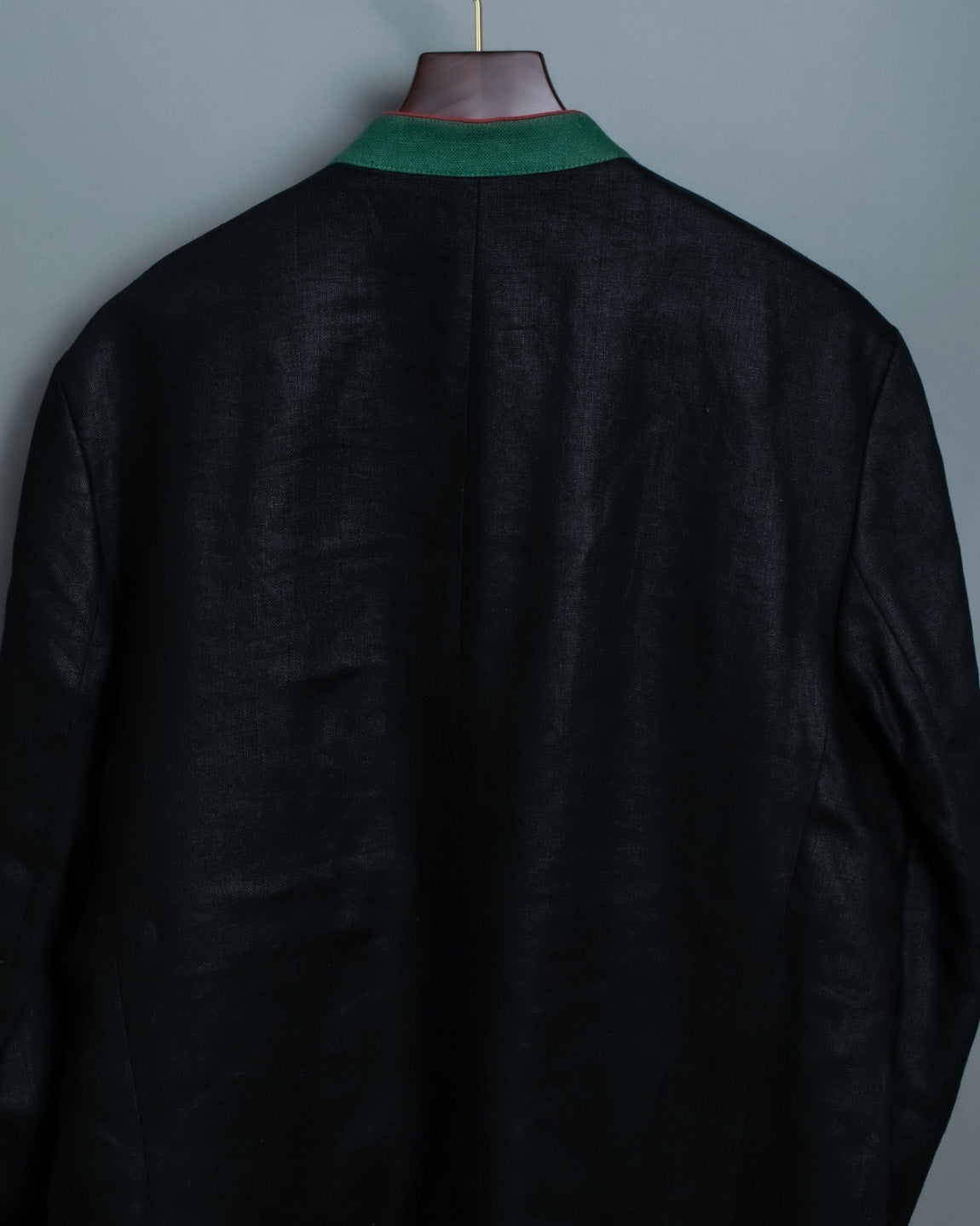 Black Chirorin Mao Collar Jacket