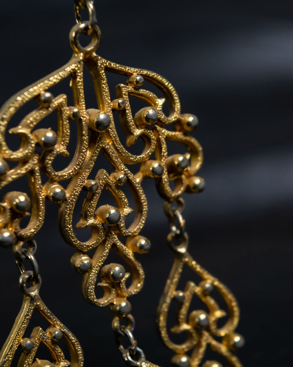 Gold Heart Pearl Necklace