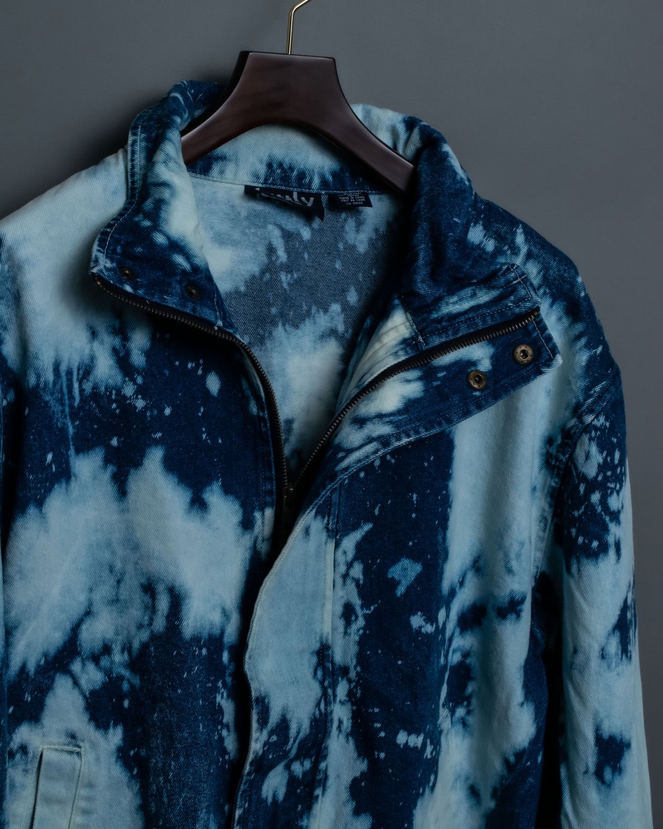 Discoloration Design Denim Jacket