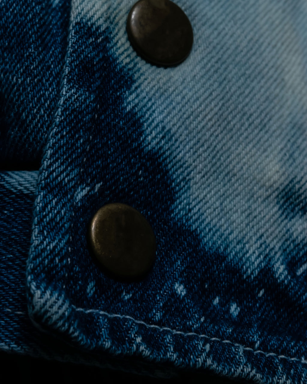 Discoloration Design Denim Jacket