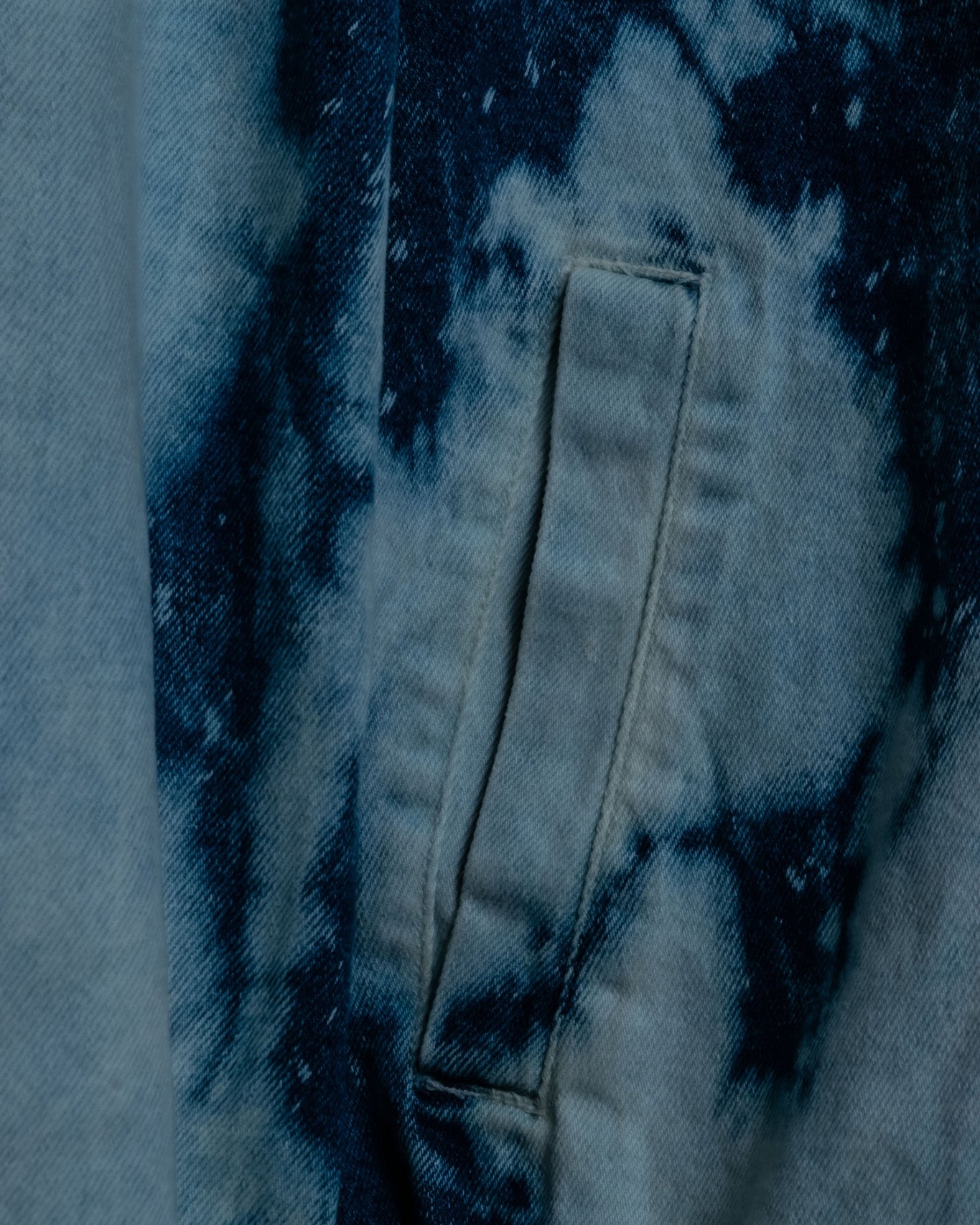 Discoloration Design Denim Jacket