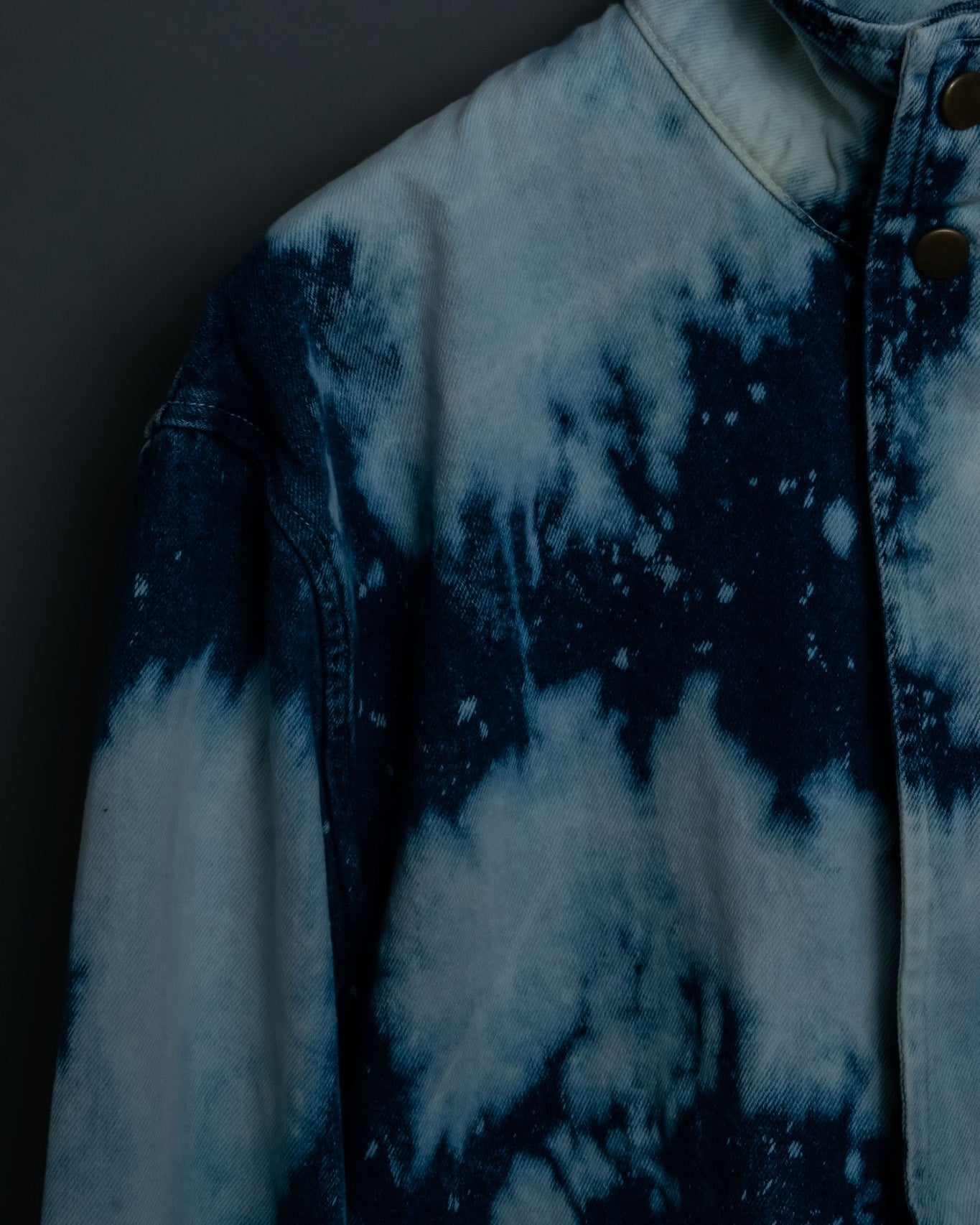 Discoloration Design Denim Jacket