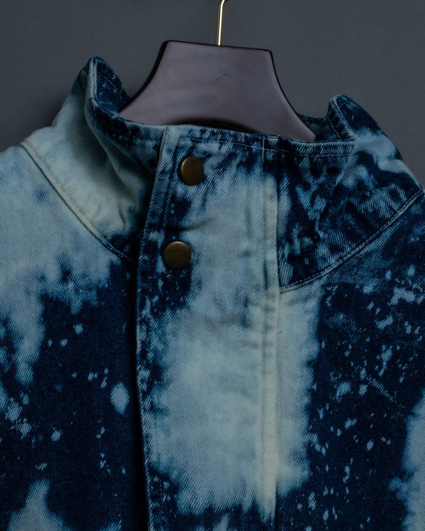 Discoloration Design Denim Jacket